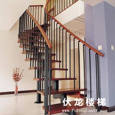 【产品8】整体复式楼梯-高分子PVC扶手(图1)