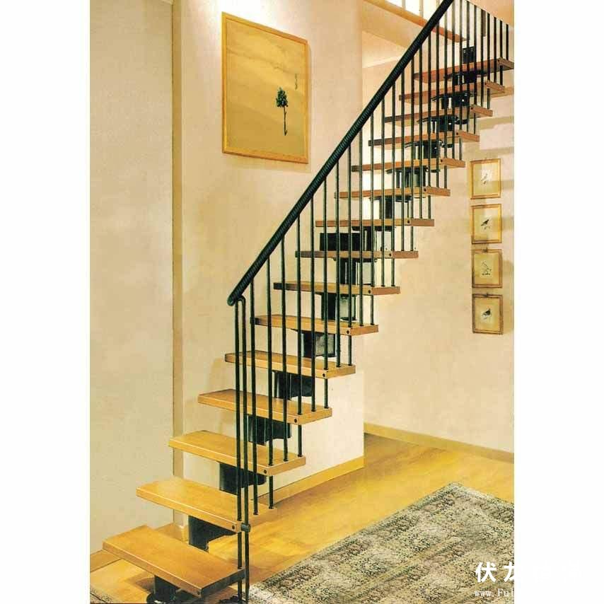 【产品3】阁楼楼梯-整体钢木楼梯(图1)
