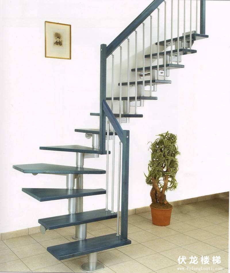 【产品2】阁楼小复式楼梯-钢木整体楼梯(图1)